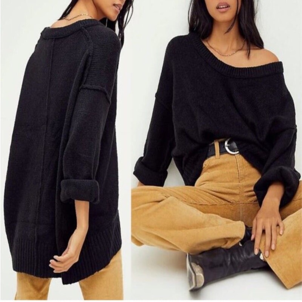 Free People Brookside Sweater - Black